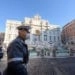 Roma, Fontana di Trevi vuota per emergenza Coronavirus.