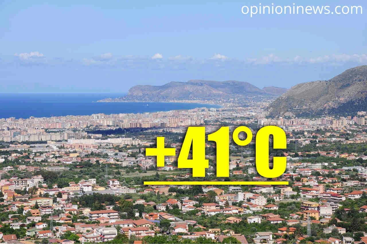 A Palermo è attesa una temperatura di 41°C.